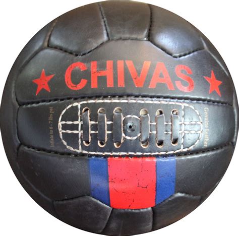 CHIVAS 1960's Vintage Soccer Ball 100% Leather Hand Crafted the Perfect ...