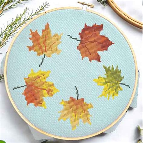 Fall Leaves | Cross Stitch Pattern • Ugly Duckling House