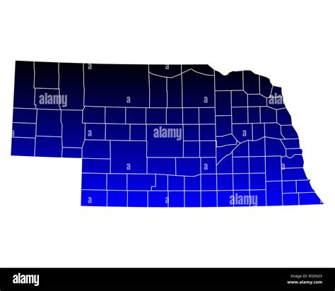 map of nebraska Stock Photo - Alamy