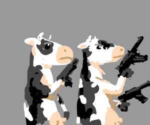 Cows with guns - Drawception