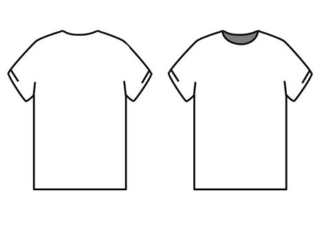 Blank T Shirt Outline Template – Thegreenerleithsocial.org