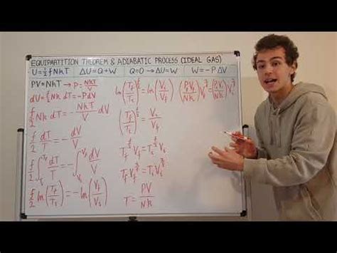 Equipartition Theorem and Adiabatic Process with Ideal Gas Derivation ...