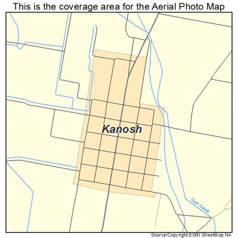 Aerial Photography Map of Kanosh, UT Utah