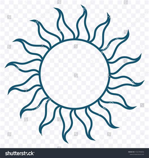 Sun Retro Vintage Style Template Sun Stock Vector (Royalty Free ...