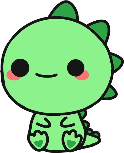 Download HD Cute Sticker - Easy Cute Dinosaur Drawing Transparent PNG Image - NicePNG.com