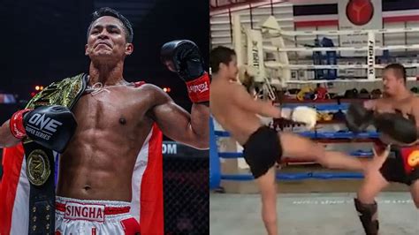 "From student to master" - Superbon Banchamek kicks trainer to the ground