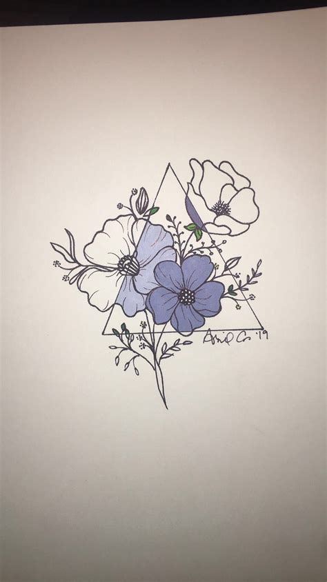 Purple Flower Drawing | 1000 | Flower drawing, Line art drawings, Drawings