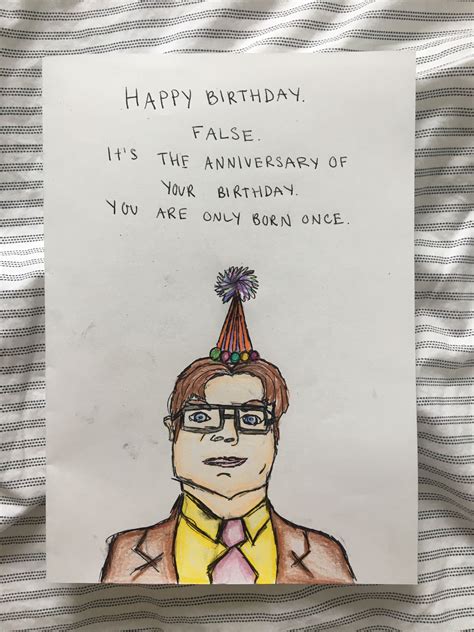 Dwight Schrute | Funny cards, Birthday cards, Birthday