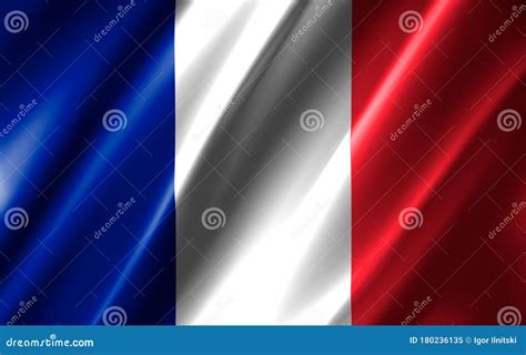 Image of a Waving France Flag. Stock Illustration - Illustration of banner, patriotism: 180236135