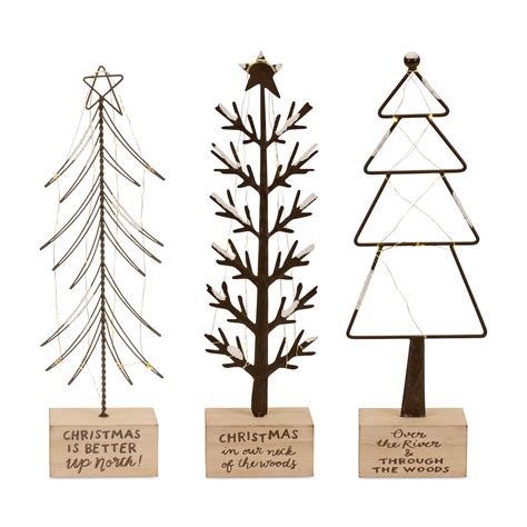 Midwest Sentiment LED Christmas Tree Set | Michaels