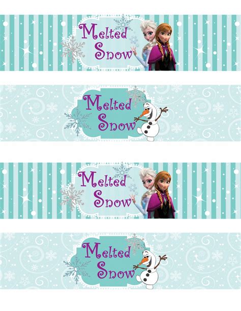 Free Printable Frozen Labels. - Oh My Fiesta! in english