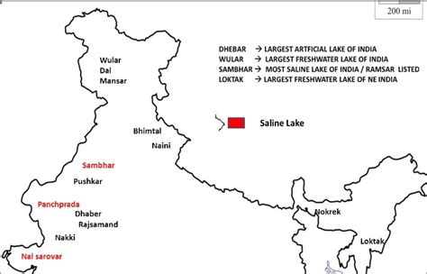 Dal Lake In India Map