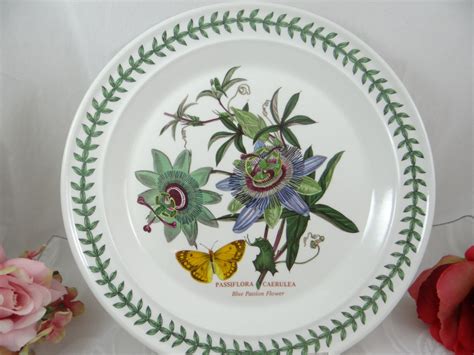 Vintage 1970s Portmeirion Botanic Garden Dinner Plate " Passion Flower ...