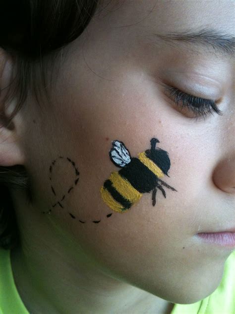 Bumble bee face paint | Face painting designs, Bee face paint, Face painting