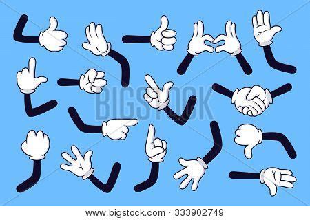 Cartoon Arms. Gloved Vector & Photo (Free Trial) | Bigstock