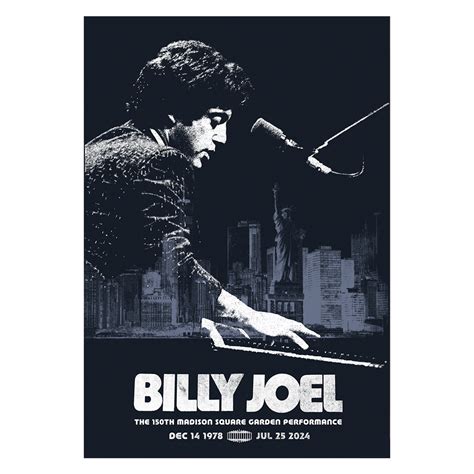 Billy Joel "150th MSG Photo" Poster – Billy Joel Online Store