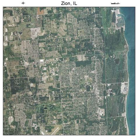 Aerial Photography Map of Zion, IL Illinois