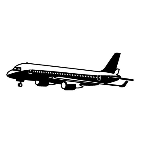 Airplane silhouette vector clipart 29565156 Vector Art at Vecteezy