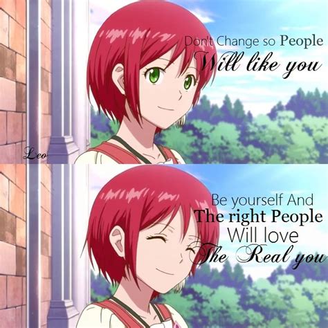 Anime:Snow white with red hair Anime Love Quotes, Anime Quotes Inspirational, Manga Quotes ...