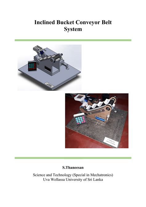 (PDF) Inclined Bucket Conveyor Belt System