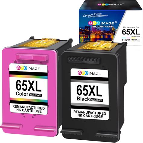 GPC Image Remanufactured Ink Cartridge Replacement for HP 65XL 65 XL ...