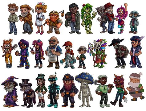 I drew the ENTIRE LINEUP of NPCs in Terraria over the course of several months. Thank you all so ...