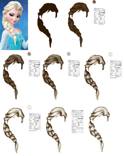 Elsa - Hair tutorial by ryky on deviantART | Elsa hair, How to draw hair, Hair sketch