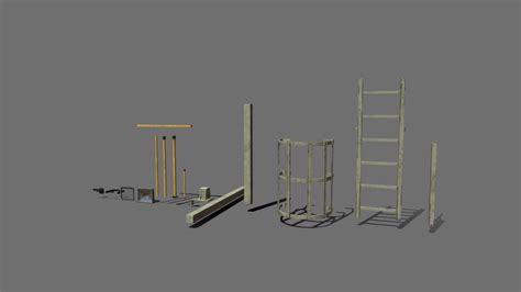 Ladder, Railing and Flood Light Kit - Download Free 3D model by Dumokan Art (@dumokanart ...