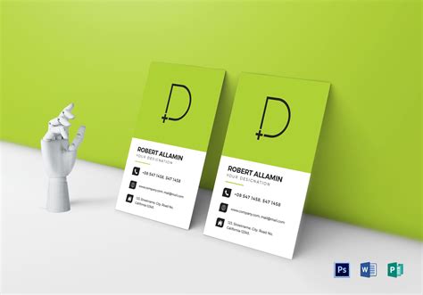 Creative Business Card Design Template in Word, PSD, Publisher