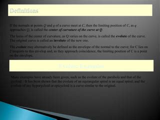 Curve generation %a1 v involute and evolute | PPT