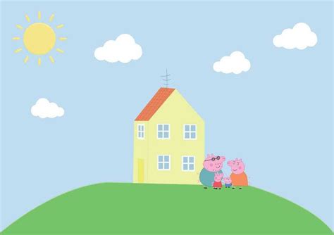 Peppa Pig House Wallpaper - NawPic