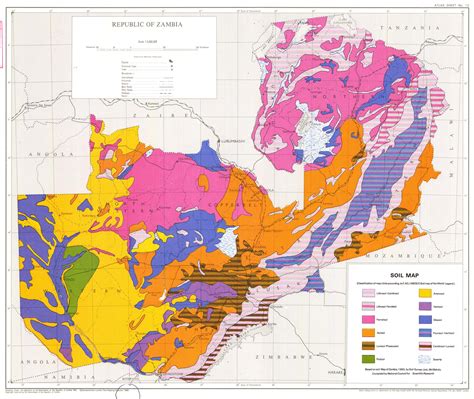 Zambia Map And Satellite Image