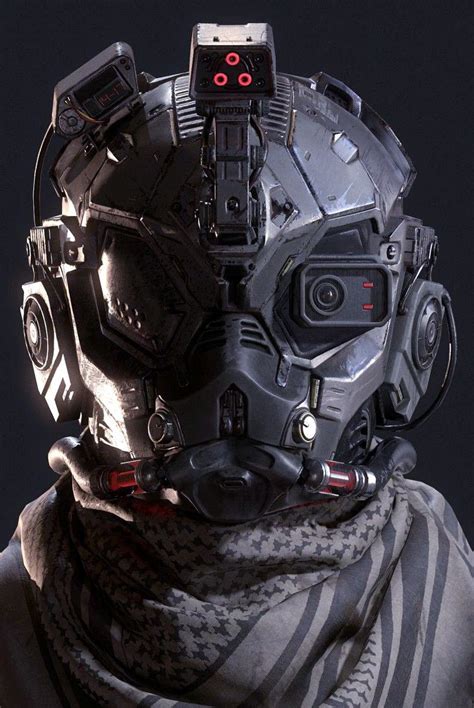 JOJO POST DIGI: HELMET, Cyberpunk, Android, Robot, Futuristic, Sci-Fi, Military, Star gate ...