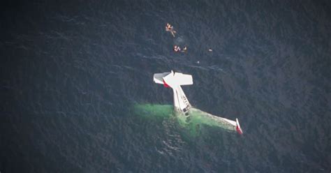 Plane crash into California ocean was no stunt, pilot who filmed aftermath from water says