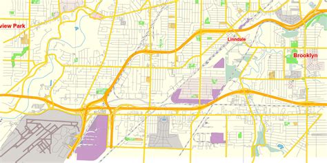 Lakewood Ohio US Map Vector Free Editable Layered Adobe Illustrator + PDF + SVG