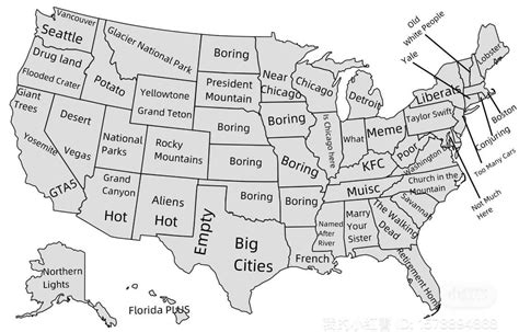 Most popular tourist spots in each state : r/mapporncirclejerk