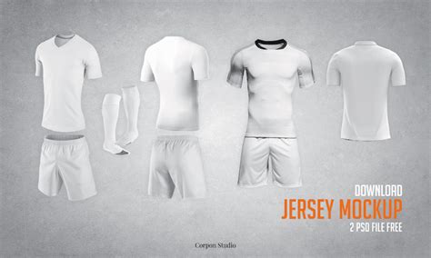 Download Gratis Mockup Jersey PSD Terbaru | Jago Desain