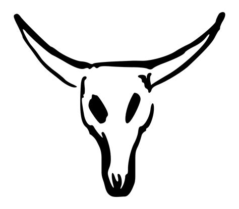 Longhorn Skull Drawing | Free download on ClipArtMag