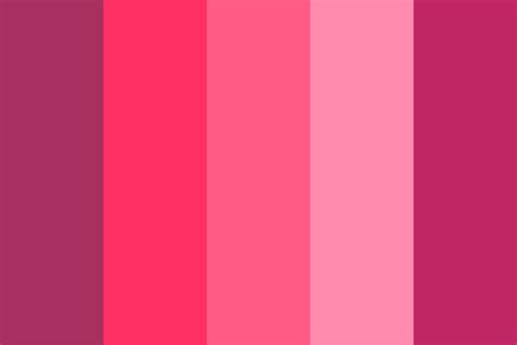 Five Shades of Pink Color Palette