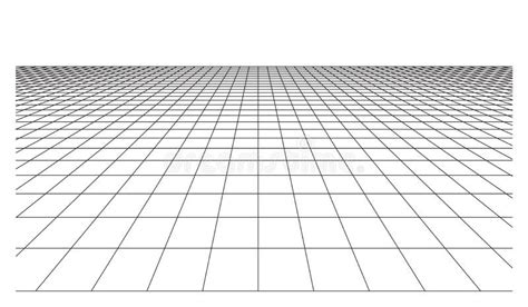 Checkered Floor with Square Tiles in Perspective Stock Illustration ...