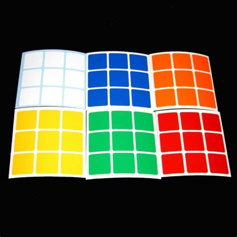 3x3 Stickers Standard Set. Magic Cube Replacement | Maskecubos.com