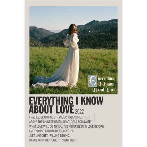 Poster Cover Album Everything I Know About Love - Laufey | Shopee Malaysia