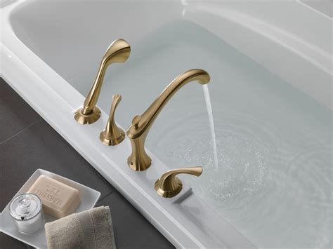 Delta T4792 Addison Deck Mounted Roman Tub Filler Trim - Brilliance Stainless | eBay