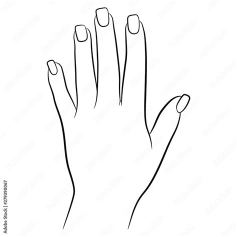 Printable Hand Template With Nails