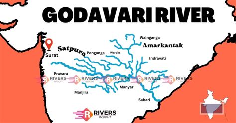 Godavari River System: Map with Tributaries - Rivers Insight