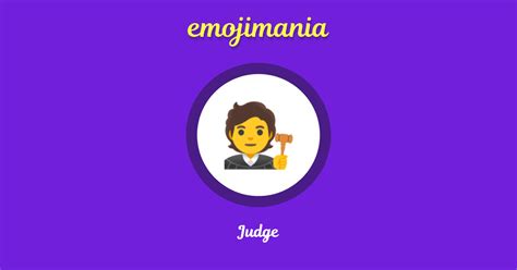 🧑‍⚖️ Judge emoji Copy & Paste - Emojimania