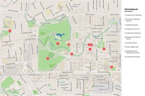 Large Christchurch Maps for Free Download and Print | High-Resolution and Detailed Maps