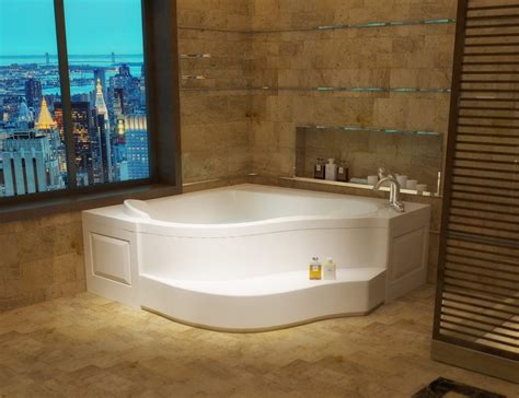 60" x 60" x 24" Deep Corner Bathtub BR-16 - BathTubs.com