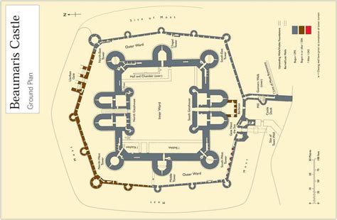 Beaumaris Castle Map