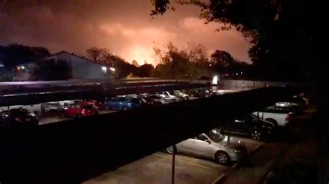 Mass evacuations following chemical plant explosion in Texas | Sky News Australia